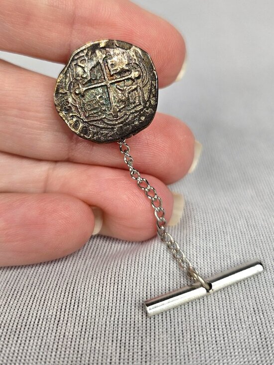 Treasure Salvors, Inc. Other - Vintage Atocha Shipwreck Silver Tie Tack | Mel Fisher Treasure Salvors COA